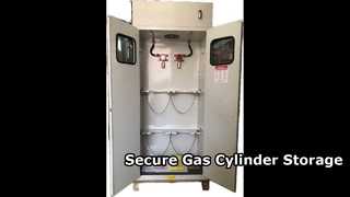 গ্যাস সিলিন্ডার স্টোরেজ ক্যাবিনেট 75 মিমি 1-4 সিলিন্ডার