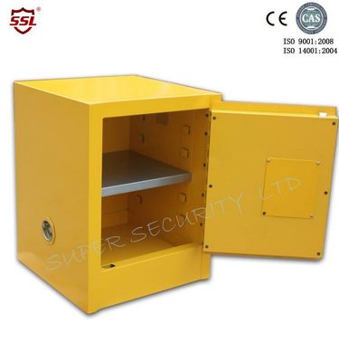 কেনা Yellow Powder Coated Flammable Chemical Storage Cabinets For Laboratory , Bench Top অনলাইনে উৎপাদন