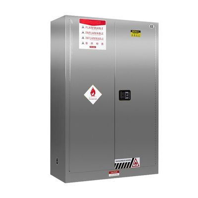 কেনা সুরক্ষার জন্য অভ্যন্তরীণ হ্যান্ডেল সহ স্টেইনলেস রাসায়নিক ইস্পাত স্টোরেজ ক্যাবিনেট অনলাইনে উৎপাদন