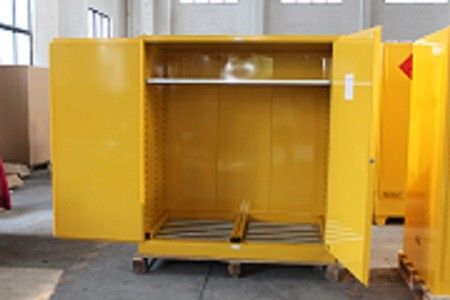 কেনা 1.0mm galvanized Steel Horizontal Inflammable Flammable Storage Cabinet 2 Manual Close Doors Chemical Liquid অনলাইনে উৎপাদন